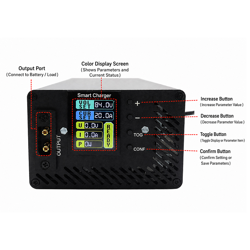 36V 48V 52V 60V 72V 2A 5A 10S  - 72V 15A Fast Charger 리뷰 및 가격