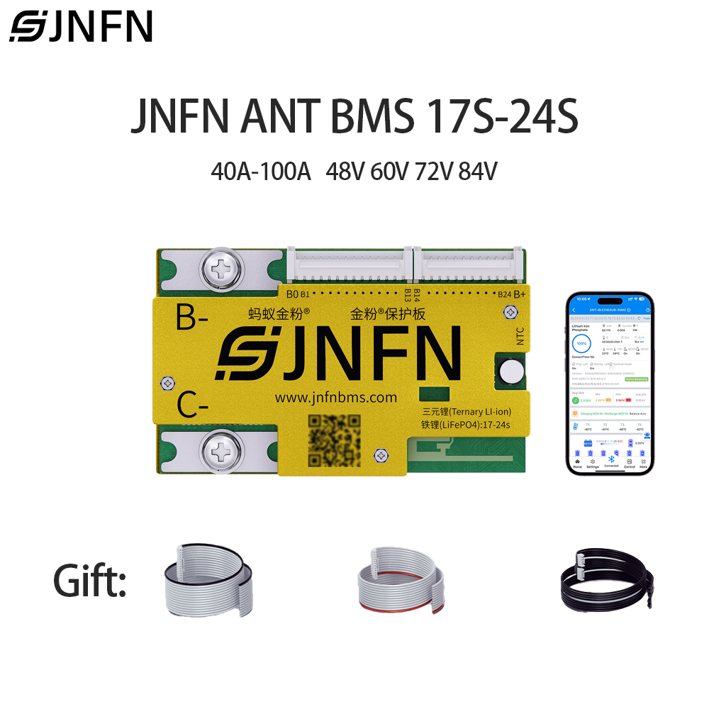 JNFN ANT 스마트 BMS 17-24S 60V 72 - 84V 50A Smart Bms Bluetooth 리뷰 및 가격