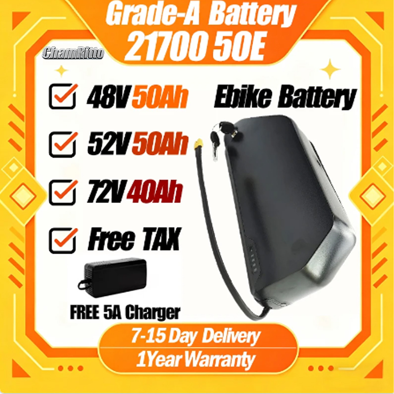 폴리 전기 자전거 배터리 다운튜브 하일롱 DP7 48V - 72V 50Ah 21700 Lithium Battery 리뷰 및 가격