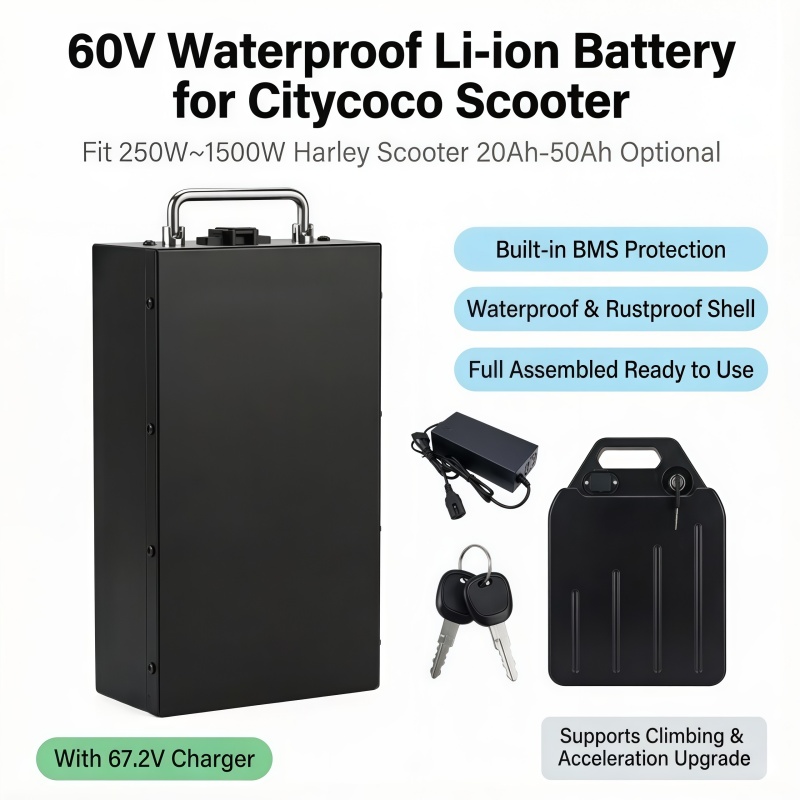 빠른 교체형 60V 리튬 배터리, 일정한 출력, 20A - 60V 50Ah Electric Scooter Battery 리뷰 및 가격