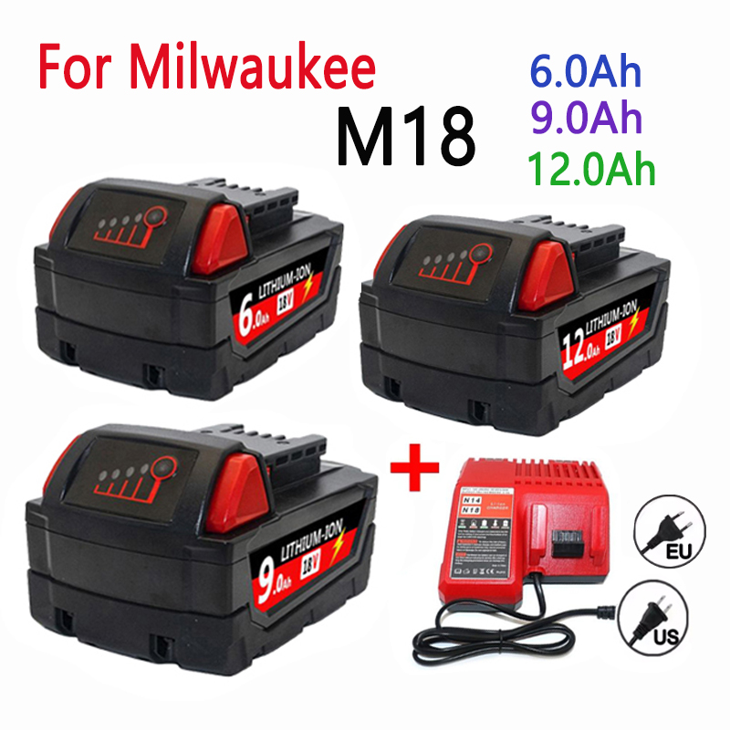 밀워키 M18 18V용 6.0Ah/9.0Ah/12.0A - 60V 50Ah Electric Scooter Battery 리뷰 및 가격