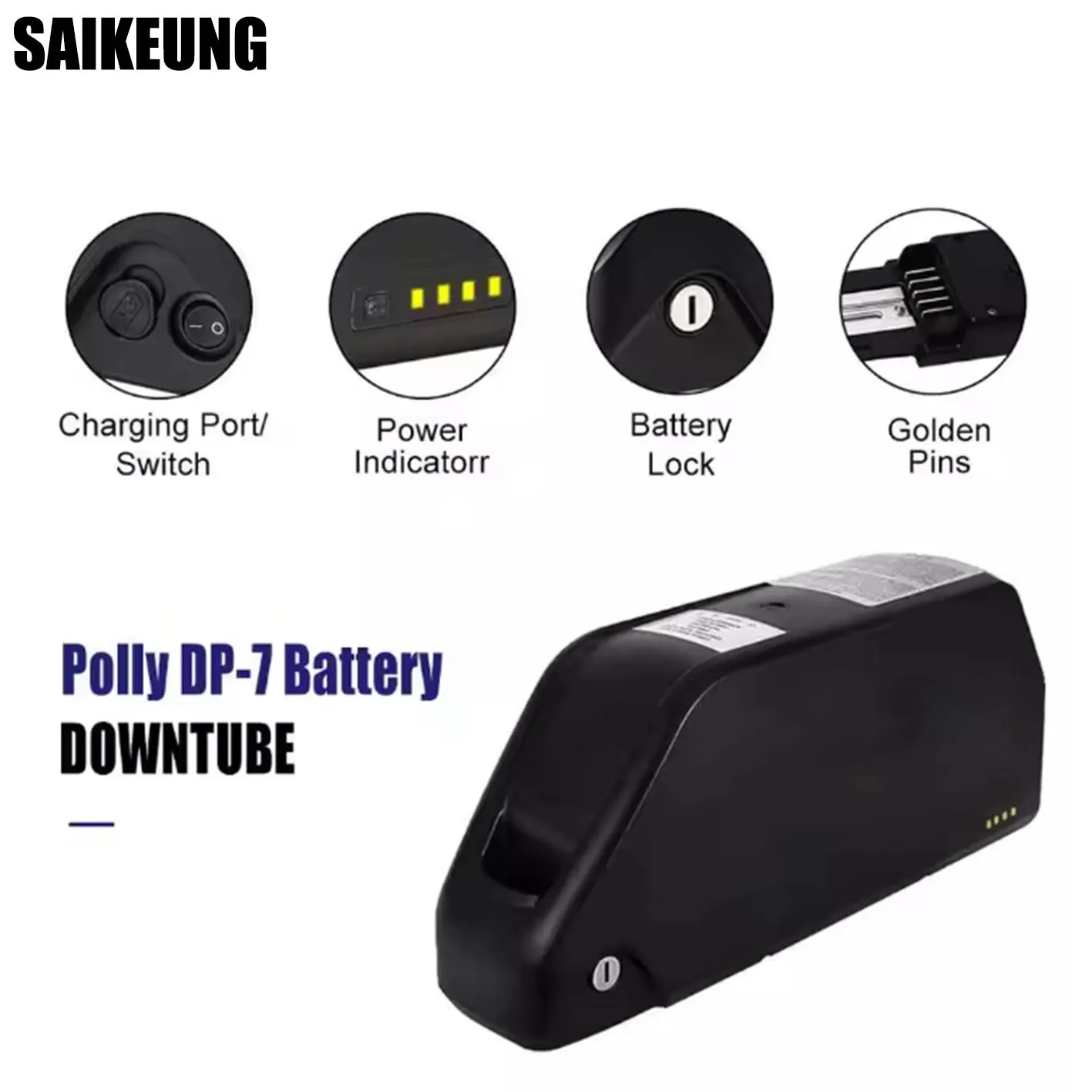 전기 자전거 배터리 다운튜브 하일롱 폴리 DP7 48V - 72V 50Ah 21700 Lithium Battery 리뷰 및 가격