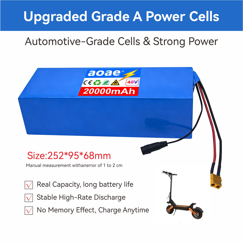 48V 전기 스쿠터 배터리 13S5P 20Ah 1865 - 60V 50Ah Electric Scooter Battery 리뷰 및 가격